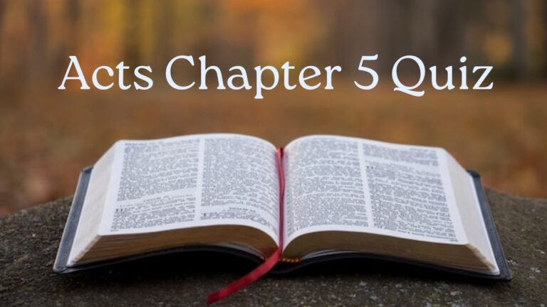 Bible quiz on Acts chapter 5