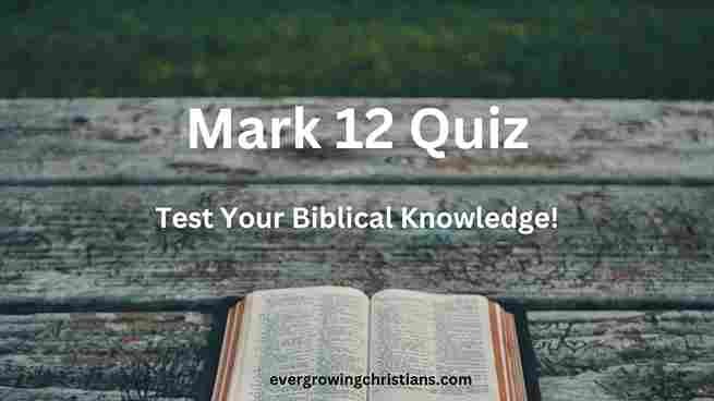 Mark 12 Quiz