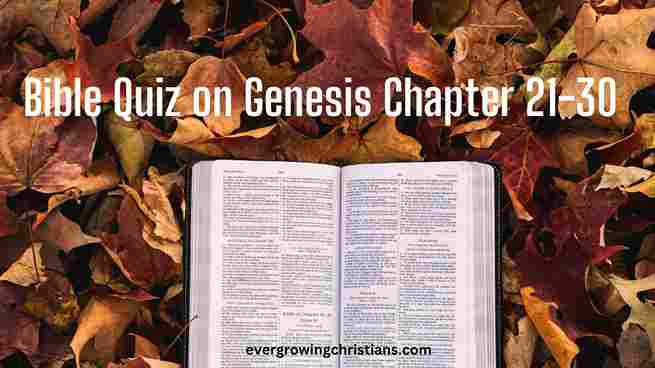 Bible Quiz Genesis Chapter 21-30