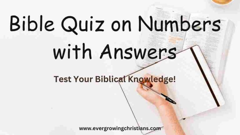 Bible Quiz on Numbers with Answers