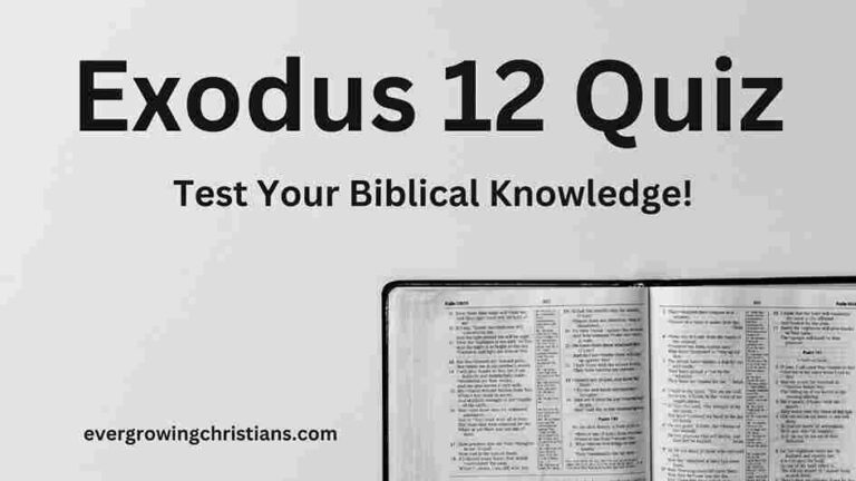 Exodus 12 Quiz