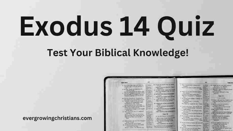 Exodus 14 Quiz