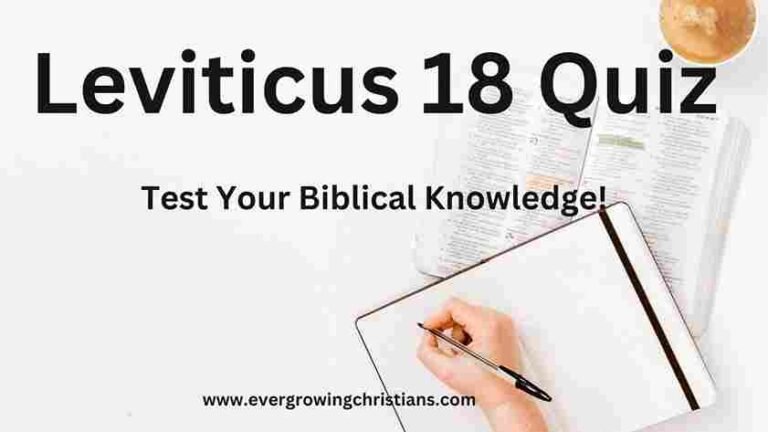 Leviticus 18 Quiz