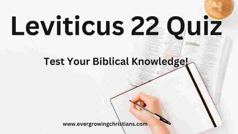 Leviticus 22 Quiz