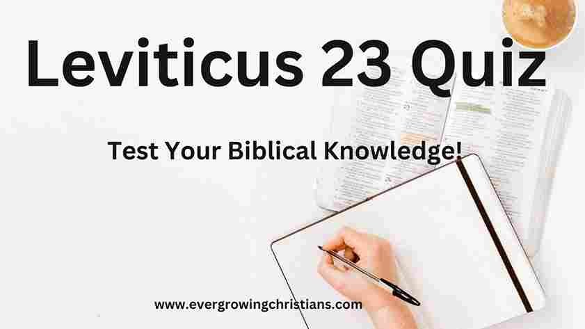 Leviticus 23 Quiz
