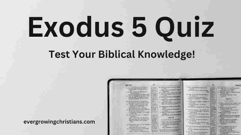Exodus 5 Quiz