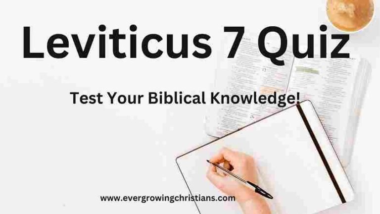 Leviticus 7 Quiz