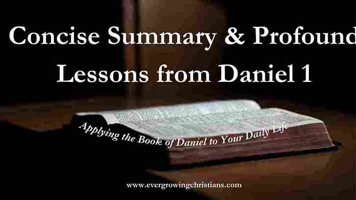 Lessons from Daniel 1 Summary
