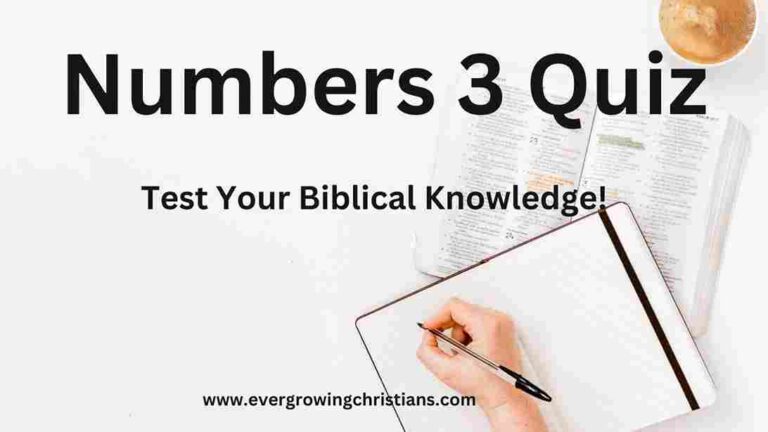 Comprehensive Numbers 3 Quiz with Answers: How Well Do You Know the Book of Numbers? Numbers 3 Quiz