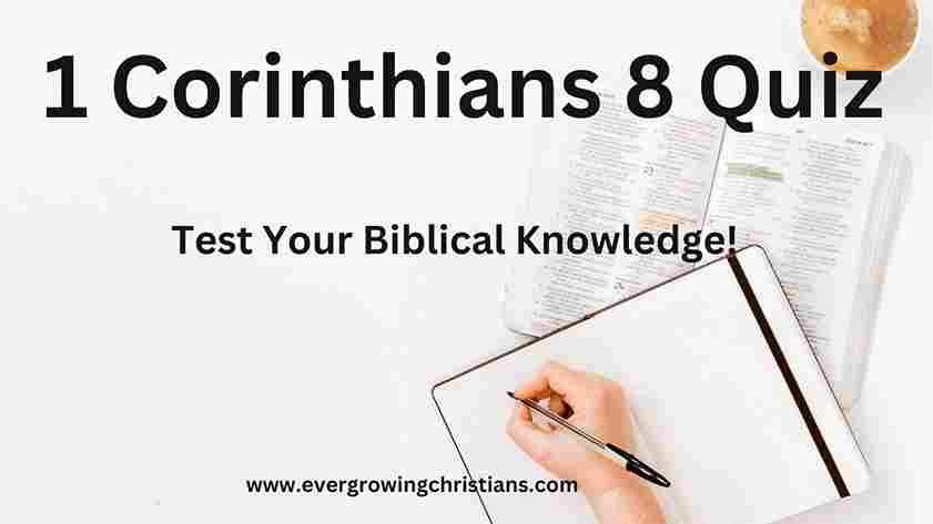 1 Corinthians 8 Quiz
