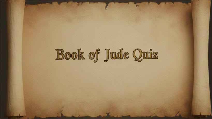 Book of Jude Quiz