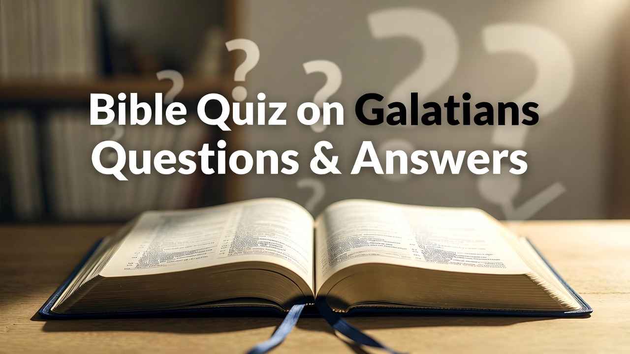 Bible Quiz on Galatians 1–6 with Answers