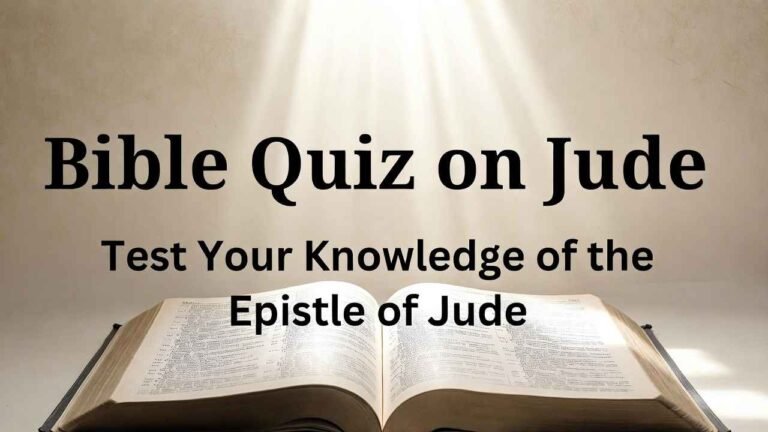 Bible quiz on Jude (chapter 1)