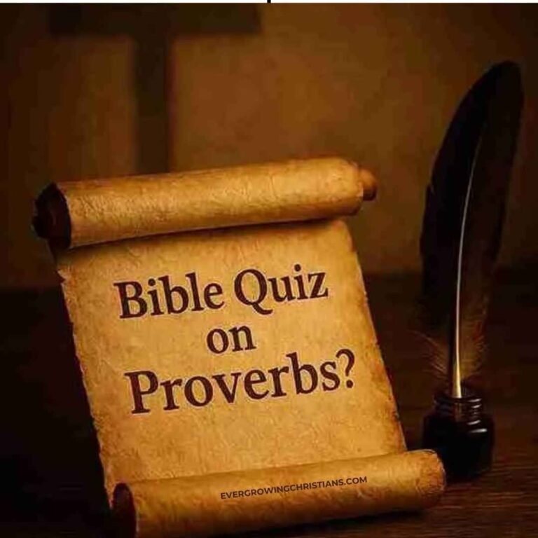 Bible Quiz on the Book of Proverbs