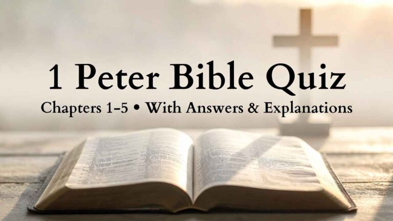 1 Peter Bible Quiz (Chapters 1–5) With Answers & Explanations 1 Peter Bible Quiz (Chapters 1–5) With Answers & Explanations