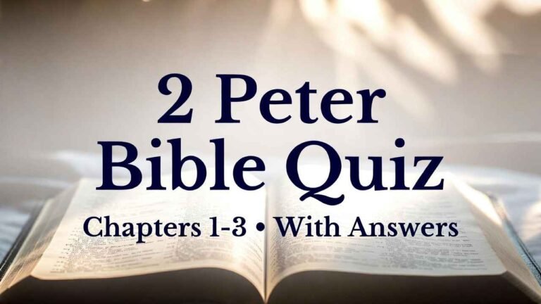 Bible quiz on 2 Peter (chapters 1–3)