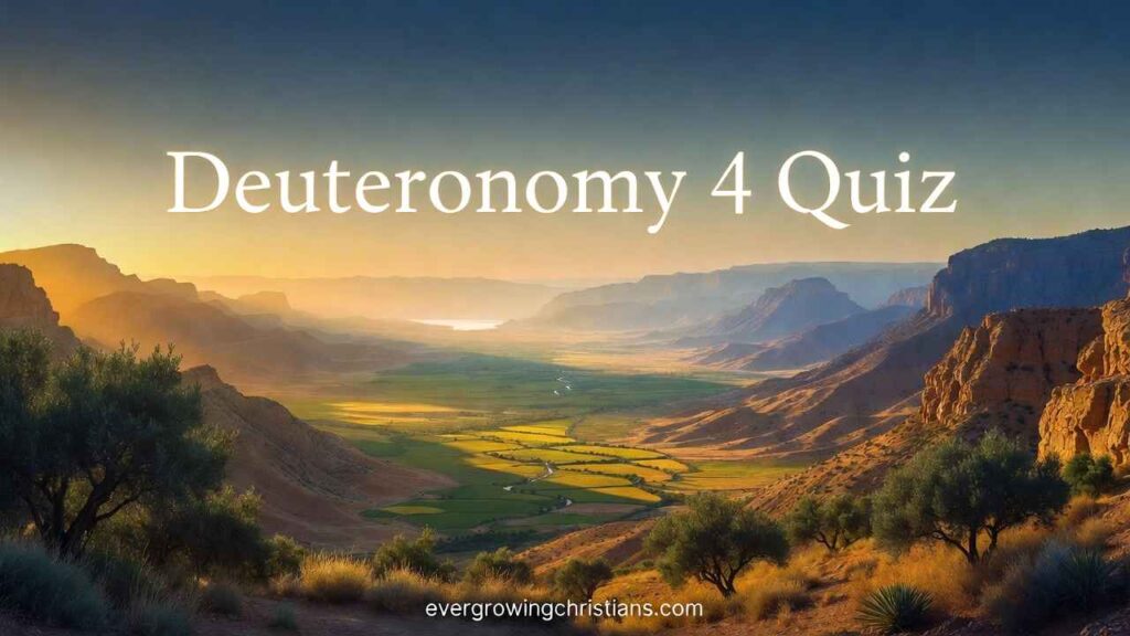 Deuteronomy 4 Quiz