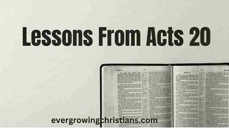 13 Powerful Lessons from Acts 20 Plus Summary of Acts Chapter 20: Applying the Book of Acts to Your Daily Life 13 Lessons from Acts 20 — Paul and the Ephesian elders kneeling together on the shore at Miletus in tearful farewell